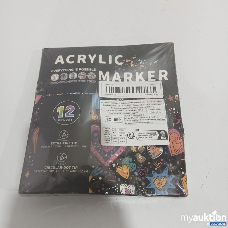 Artikel Nr. 877076: Acrylic Marker 12 Farben 