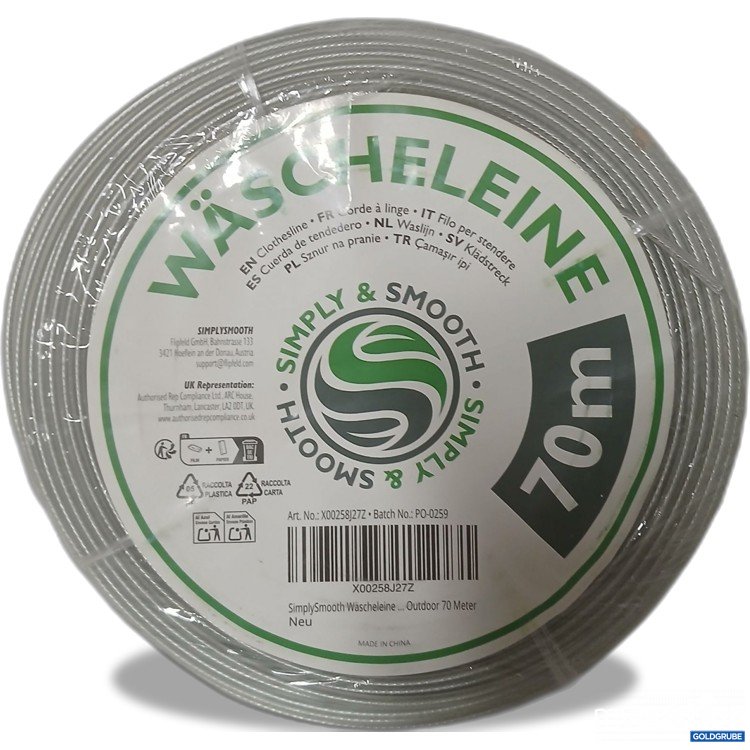 Artikel Nr. 913076: Simply&Smooth Wäscheleine 70m 