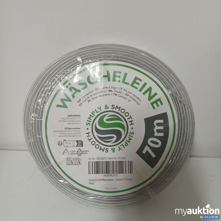 Artikel Nr. 913076: Simply&Smooth Wäscheleine 70m 