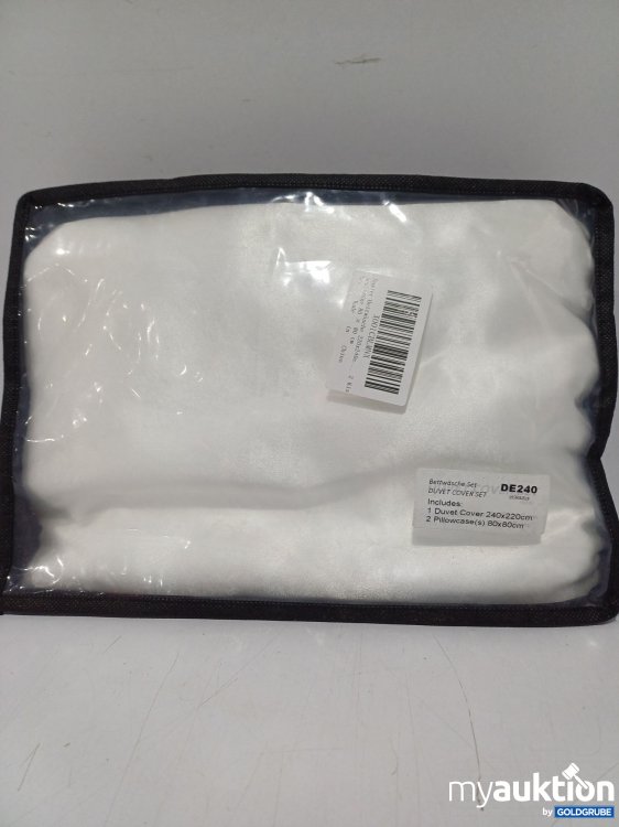 Artikel Nr. 914076: Damier Bettwäsche 1× Decke 220×240cm, 2×Kissen 80×80, weißcm