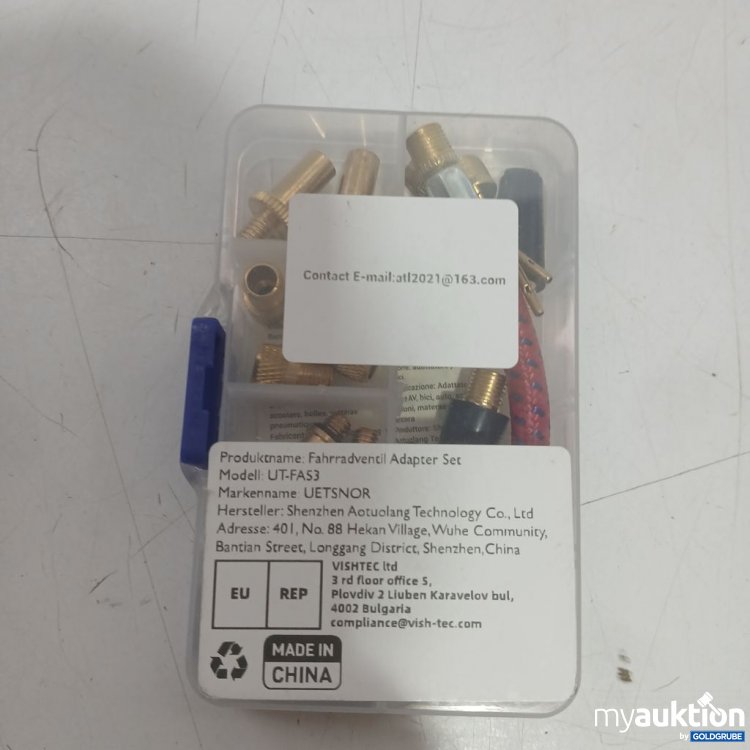 Artikel Nr. 938076 Artikel Nr. 938076: UETSNOR Fahrradventil Adapter Set UT-FA53