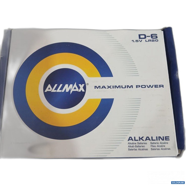Artikel Nr. 964076 Artikel Nr. 964076: ALLMAX D-6 Alkaline Batterien 1.5V 6Stk
