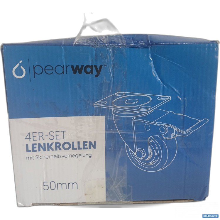 Artikel Nr. 970076: Pearway 4er Set Lenkrollen mit Sicherheitsverriegelung 50mm 
