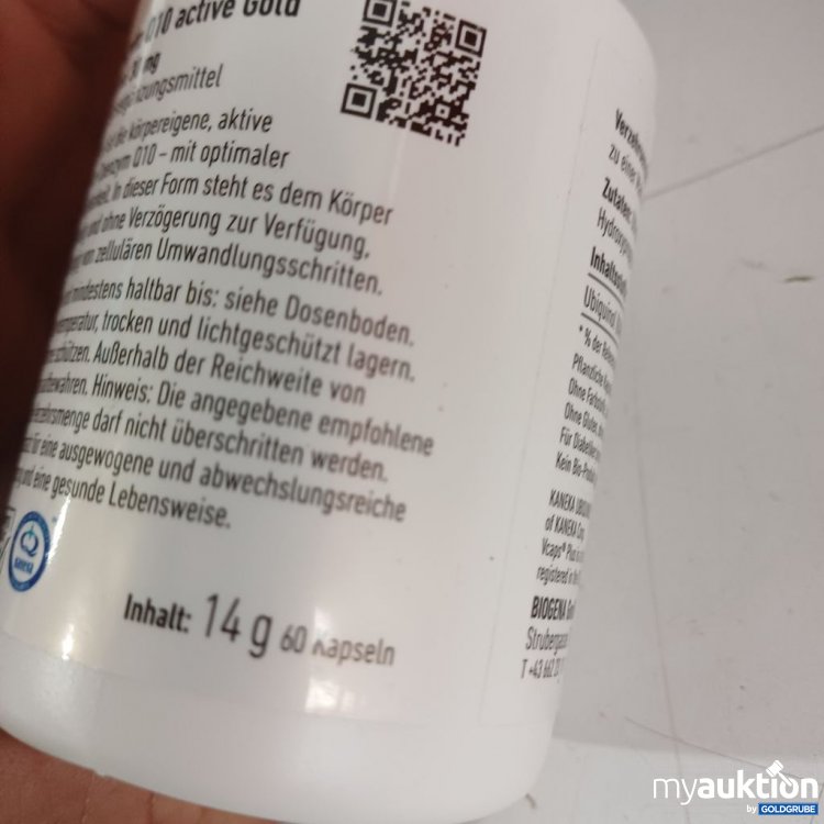 Artikel Nr. 971076 Artikel Nr. 971076: Biogena Coenzym Q10 active Ubiquinol 30 mg