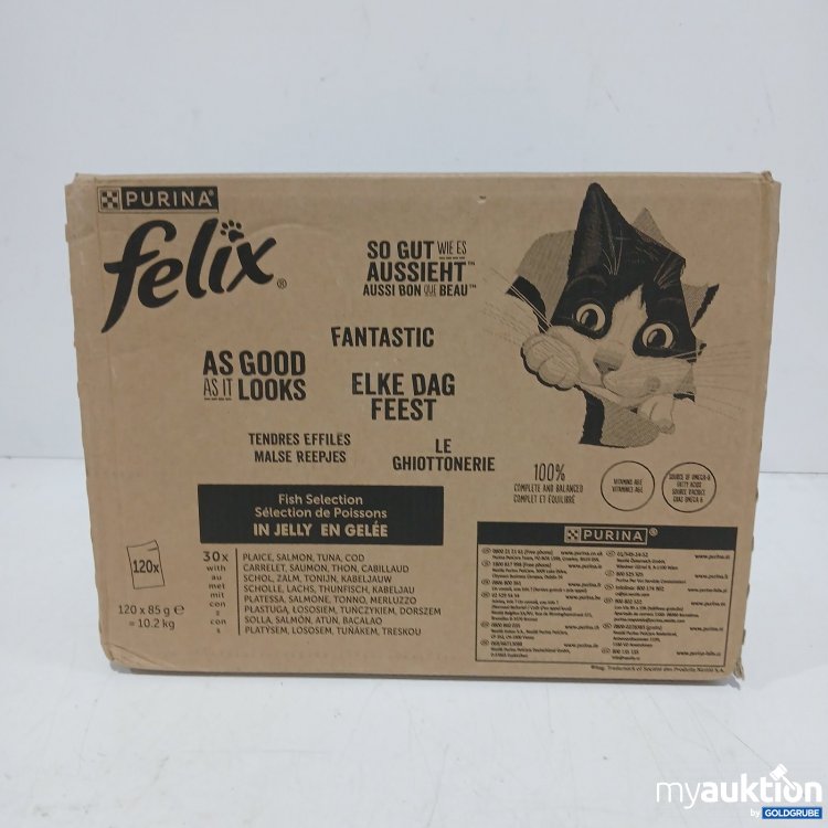 Artikel Nr. 467077 Artikel Nr. 467077: Purina 120 x 85 g Felix Katzenfutter Fish Selection in Jelly