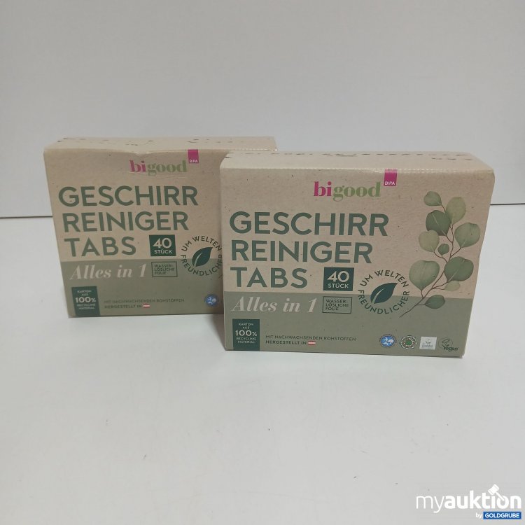 Artikel Nr. 851077: BiGood Geschirr-Reiniger Tabs 2x40 Stück 
