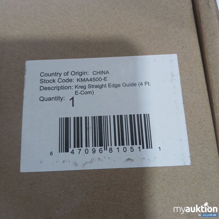 Artikel Nr. 866077: Kreg Straight Edge Guide KMA4500-E