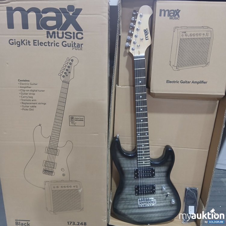 Artikel Nr. 900077 Artikel Nr. 900077: Max Music GigKit Electric Guitar Black 173.248