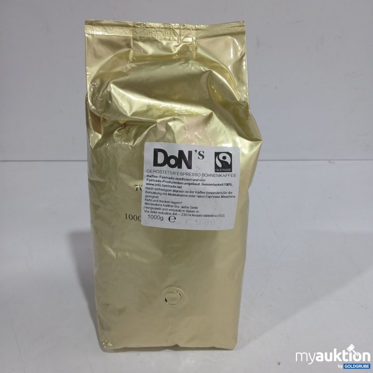 Artikel Nr. 958077: Don's gerösteter Espresso Bohnenkaffee 1000g