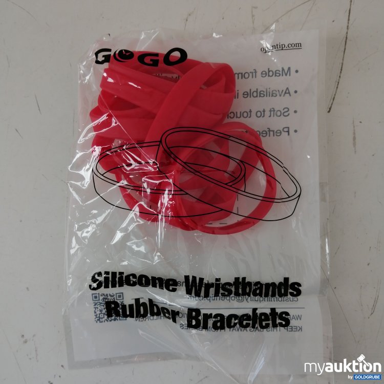 Artikel Nr. 427078: Gogo Silikon Armbänder Rot