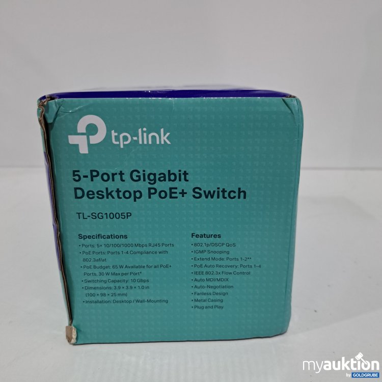 Artikel Nr. 428078: Tp Link 5 Port Gigabit Desktop PoE+ Switch