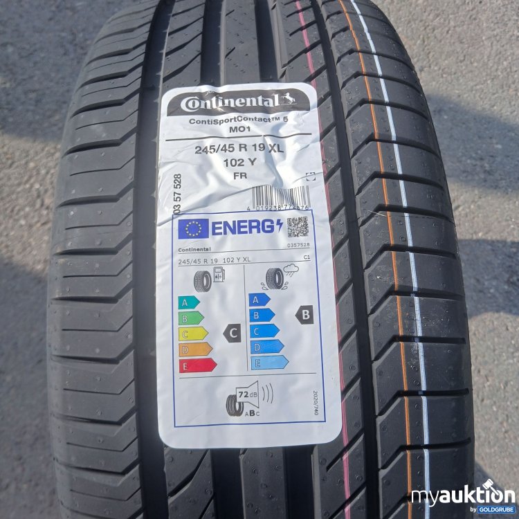 Artikel Nr. 441078 Artikel Nr. 441078: Continental ContiSportContact 5 MO1 245/45R19 XL 102Y FR