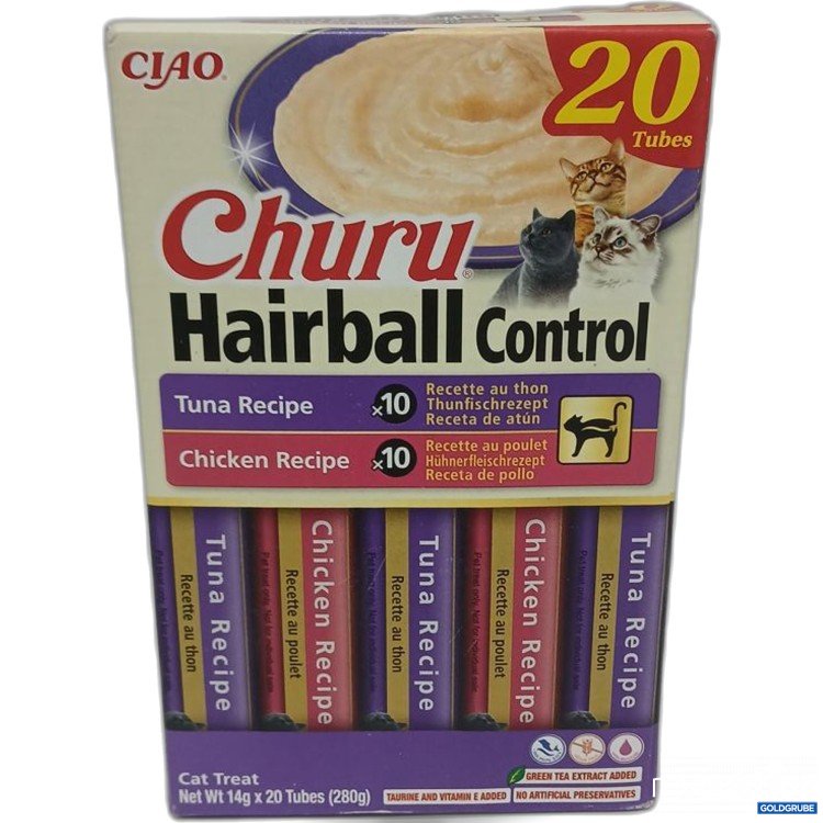 Artikel Nr. 968078 Artikel Nr. 968078: Ciao Churu Hairball Control Cat Treat 20x14 g
