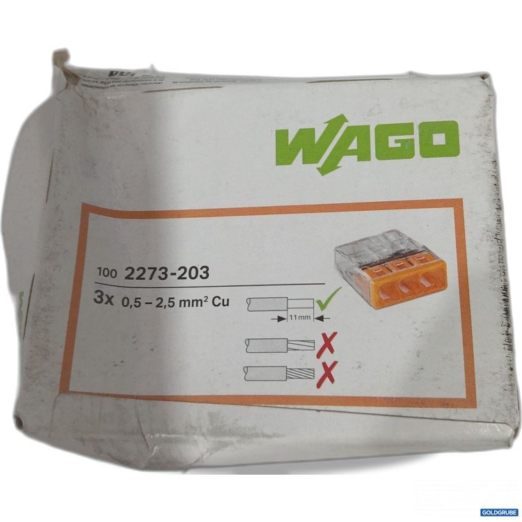 Artikel Nr. 443079: Wago 100 2273-203 3x 0,5-2,5mm² Cu 
