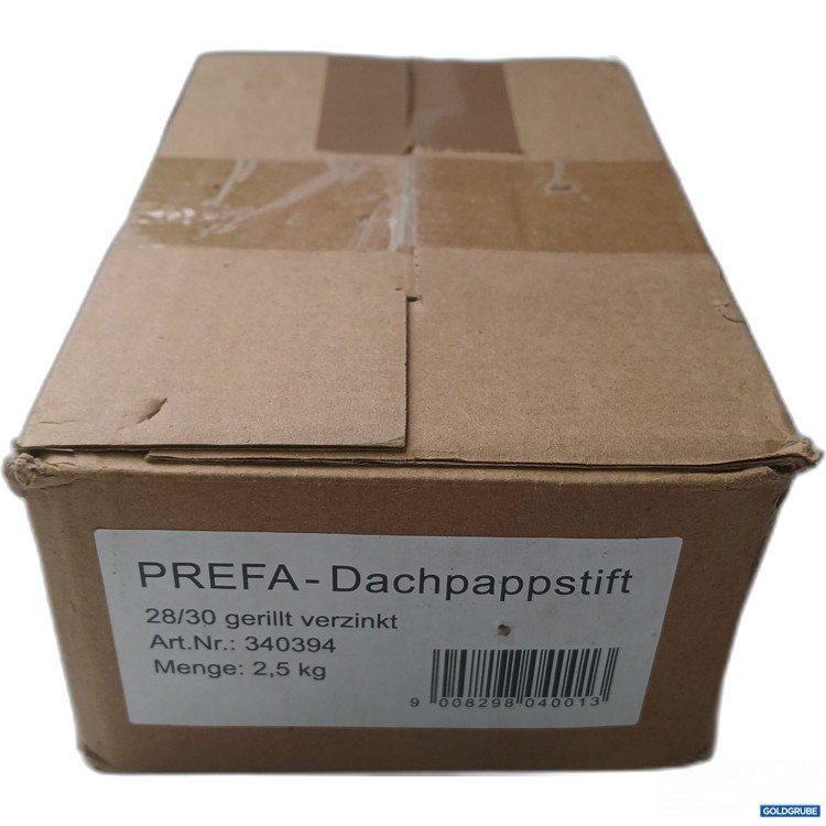 Artikel Nr. 525079: Prefa Dachpattstifrt28/30 Gerillt, verzinkt, Art.No. 340394, Menge 2,5kg