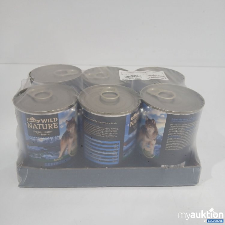 Artikel Nr. 818079 Artikel Nr. 818079: Dehner Wild Nature Hundefutter Adult Gebirgssee 6x400g