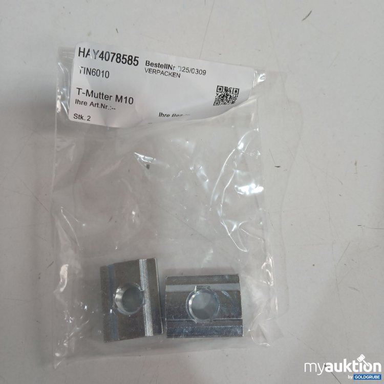 Artikel Nr. 888079 Artikel Nr. 888079: T-Mutter M10 2x