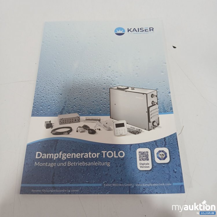 Artikel Nr. 523080 Artikel Nr. 523080: Kaiser Dampfgenerator Tolo