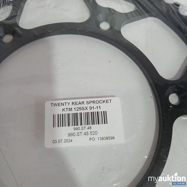 Artikel Nr. 844080 Artikel Nr. 844080: Twenty Rear Sprocket KTM 125SX 91-11