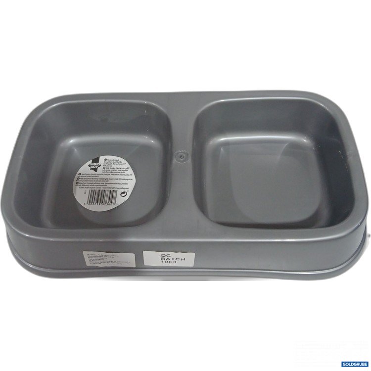 Artikel Nr. 929080: Good Boy Double Dog Bowl Plastic ca. 28x14cm silver 
