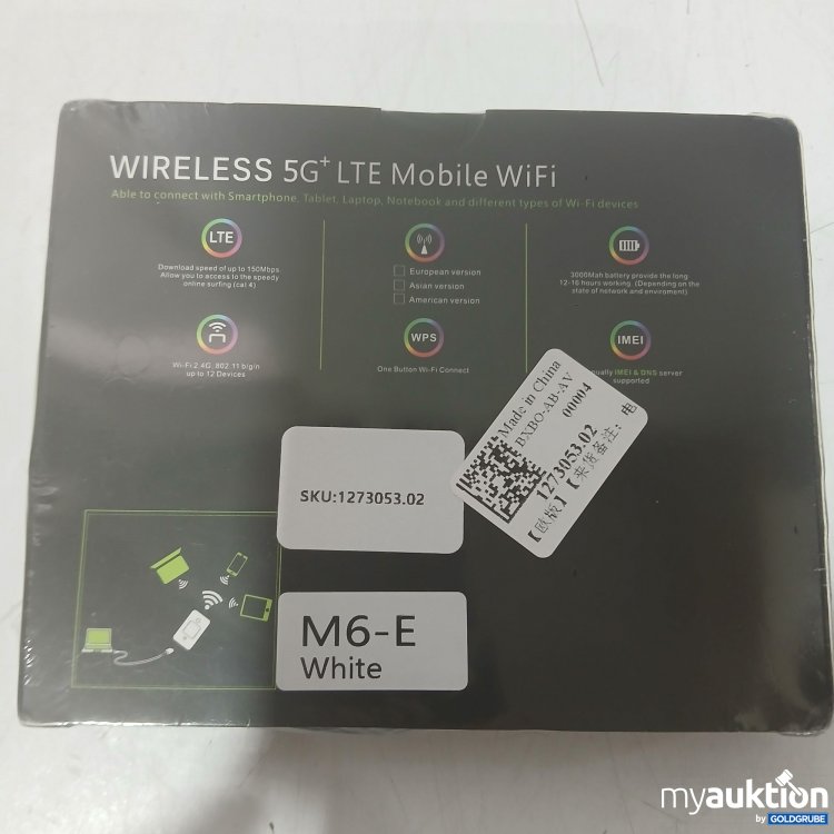 Artikel Nr. 989080 Artikel Nr. 989080: 5G Kabelloses 5G+LTE Mobil WiFi M6-E weiß