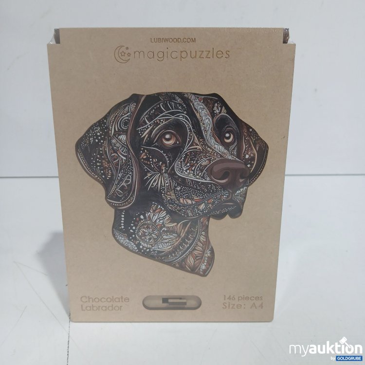 Artikel Nr. 463081 Artikel Nr. 463081: Lubiwood magicpuzzles Chocolate Labrador 146Pieces Size:A4