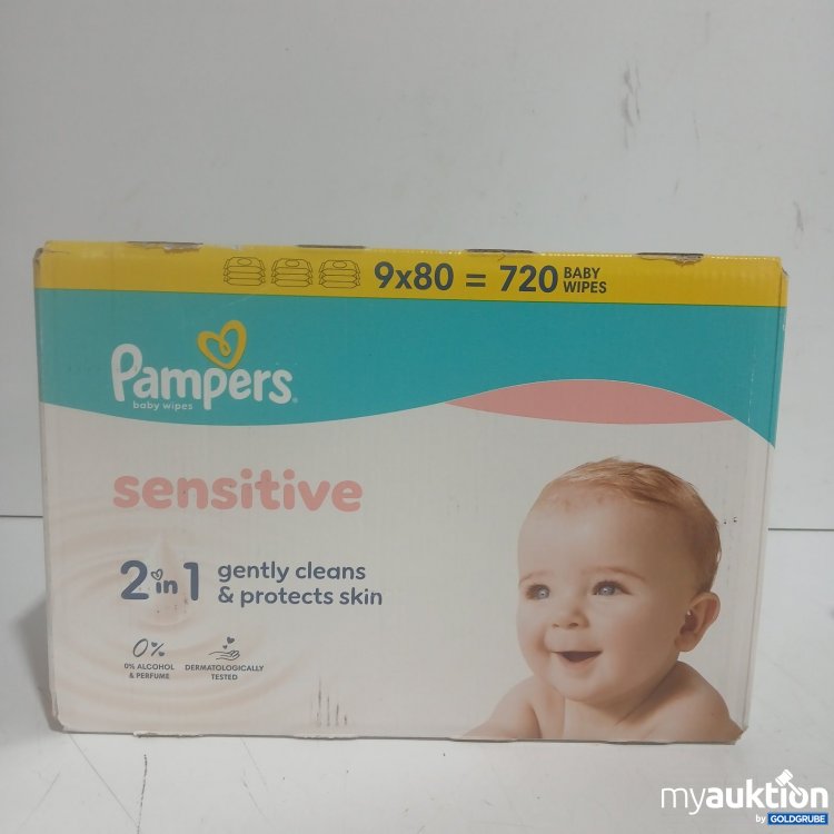 Artikel Nr. 471081: Pampers Baby Wipes sensitive 9x80 = 720 Tücher
