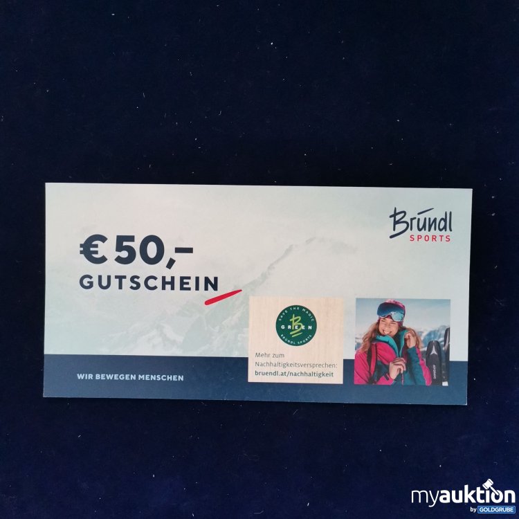 Artikel Nr. 784081 Artikel Nr. 784081: Bründl Sports Gutschein Wert 50 Euro
