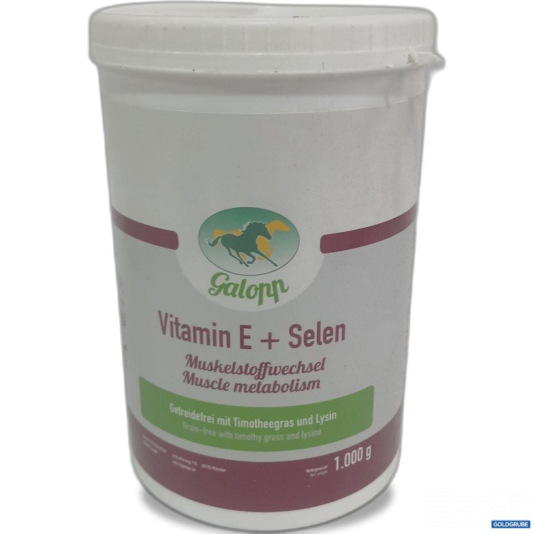 Artikel Nr. 933081 Artikel Nr. 933081: Galopp Vitamin E + Selen Muskelstoffwechsel 1000g