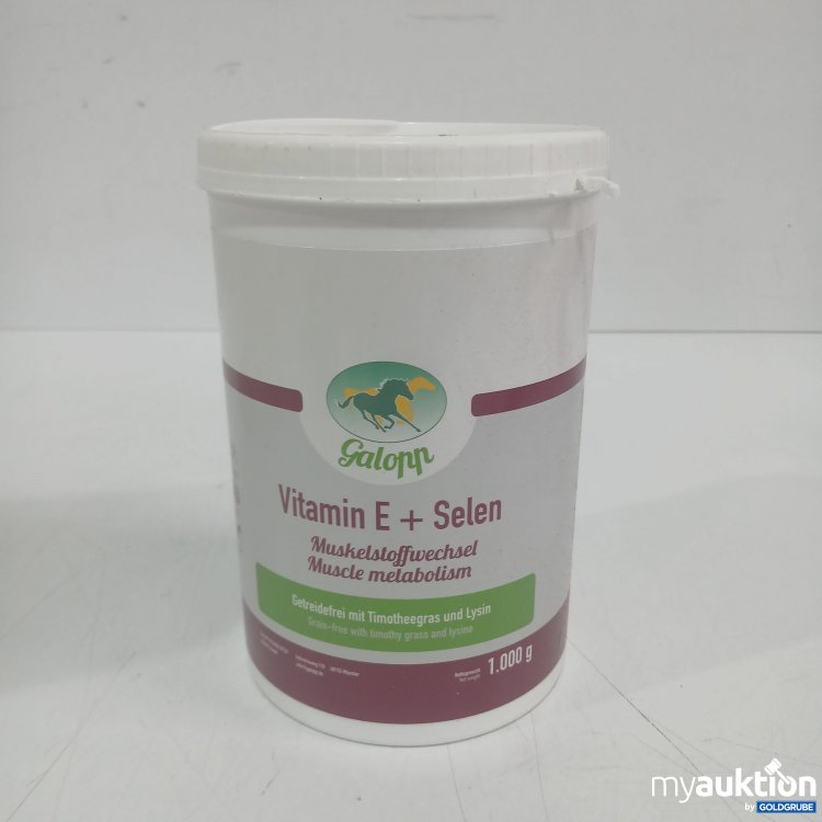 Artikel Nr. 933081 Artikel Nr. 933081: Galopp Vitamin E + Selen Muskelstoffwechsel 1000g