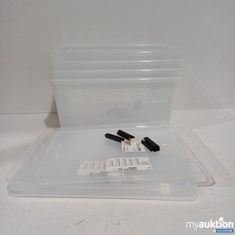 Artikel Nr. 962081: Ikea Samla Boxen 4Stk 56x39x28 301.029.74 mit Deckel 