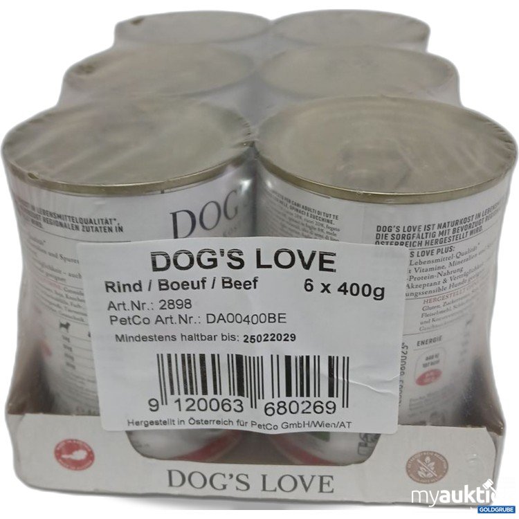Artikel Nr. 968081 Artikel Nr. 968081: DOG'S LOVE Rind 7x400 g