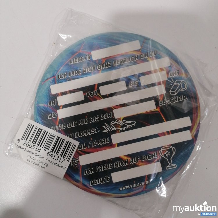 Artikel Nr. 898082: Einladen Fußball 12Stk