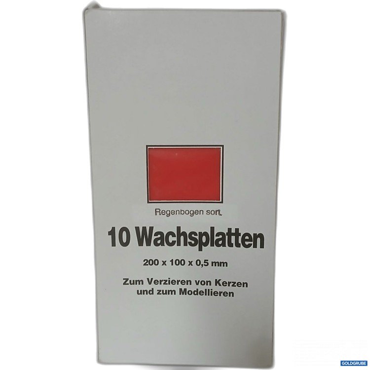 Artikel Nr. 913082: 10 Wachsplatten 200x100x0,5mm 