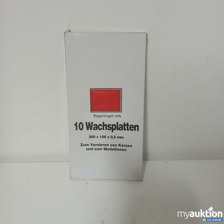 Artikel Nr. 913082: 10 Wachsplatten 200x100x0,5mm 