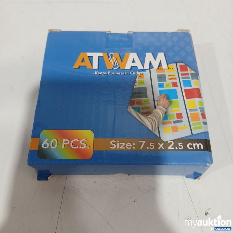 Artikel Nr. 920082: ATWAM Haftnotizen 7.5 x 2.5 cm 60 Stück