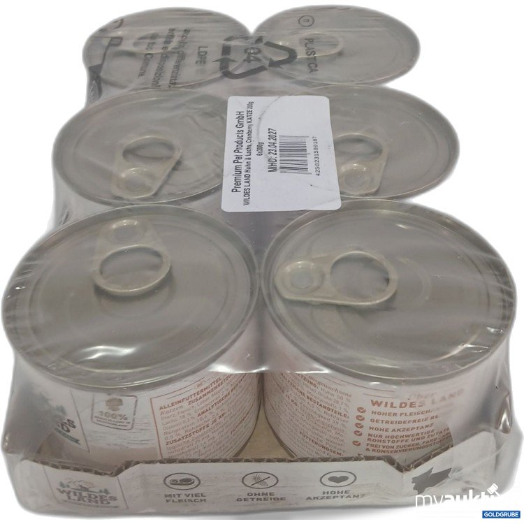 Artikel Nr. 933082 Artikel Nr. 933082: Wildes Land Katzenfutter Huhn und Lachs 200g 6Stk
