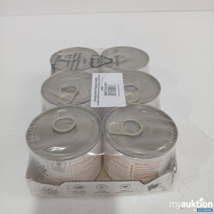 Artikel Nr. 933082 Artikel Nr. 933082: Wildes Land Katzenfutter Huhn und Lachs 200g 6Stk