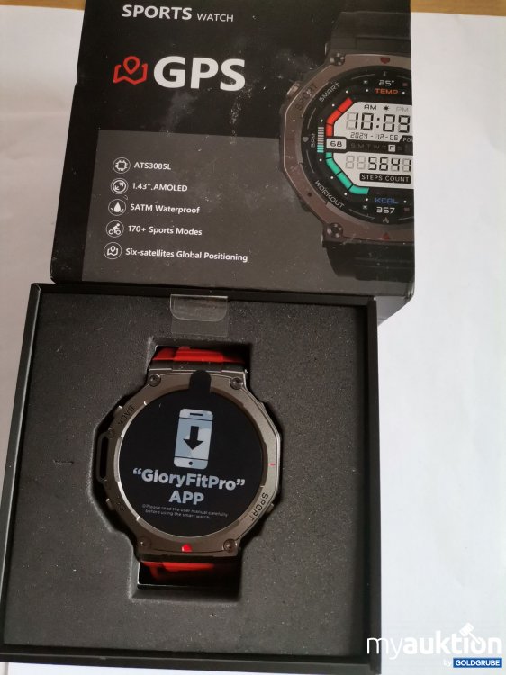 Artikel Nr. 460083 Artikel Nr. 460083: Sports watch rotes Band