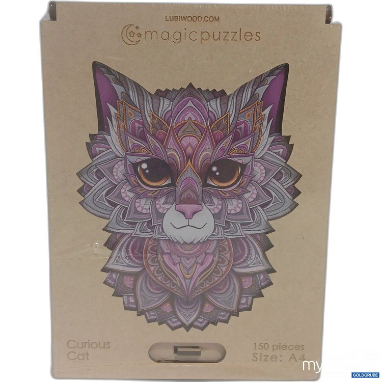 Artikel Nr. 463083 Artikel Nr. 463083: Lubiwood magicpuzzles Curious Cat 150Pieces Size:A4