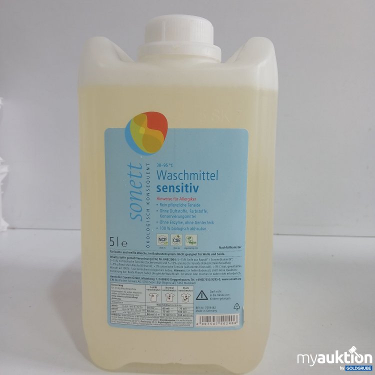 Artikel Nr. 853083: Sonett Waschmittel sensitiv 5L 