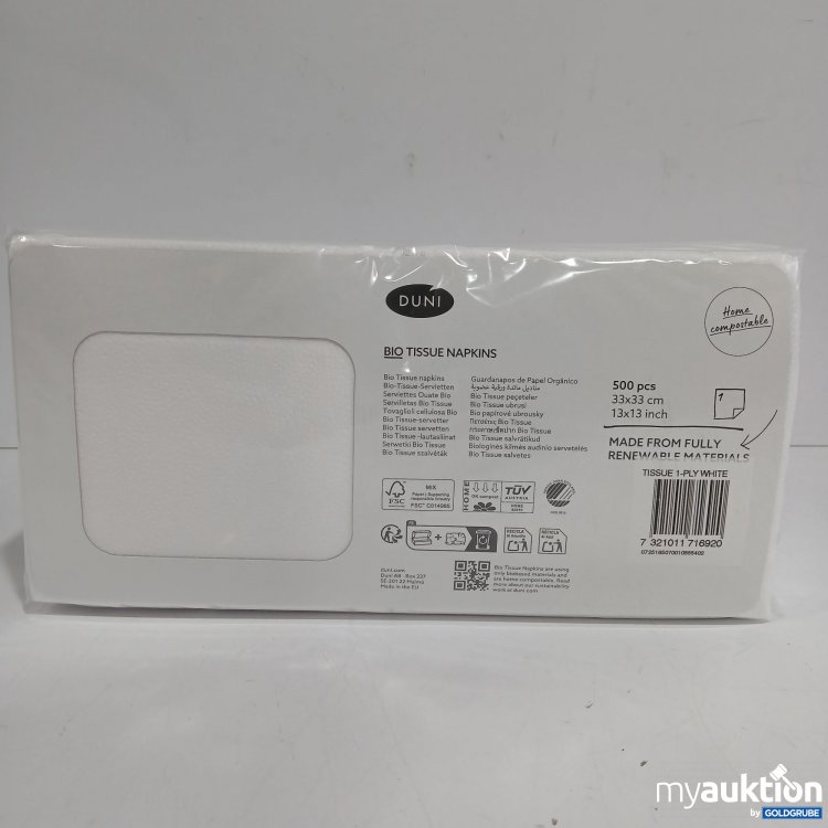 Artikel Nr. 882083: Duni Bio Tissue Servietten 33x33cm 500Stk 