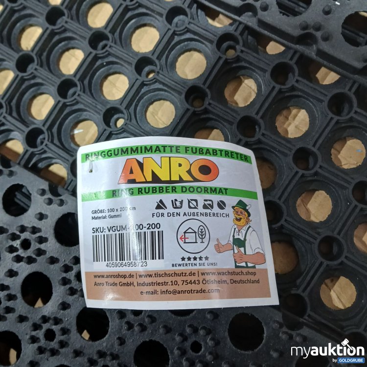 Artikel Nr. 889083: Anro Ringgummimatte Fußabträter 100x200cm 