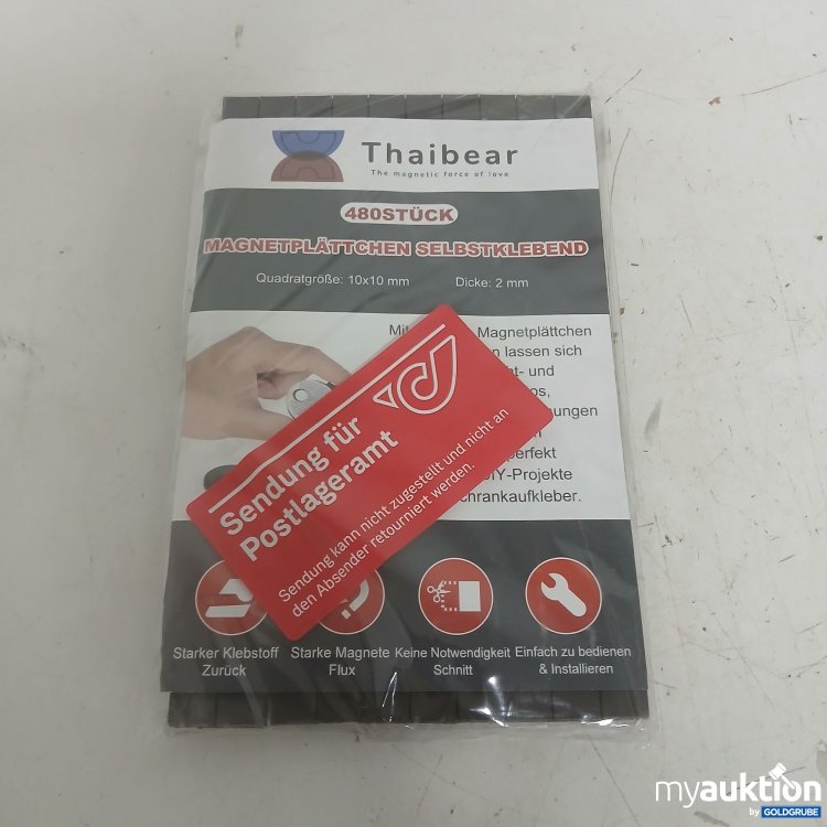 Artikel Nr. 903083: Thaibear 480 Stück Magnetplättchen Selbstklebend 10x10mm 2mm 