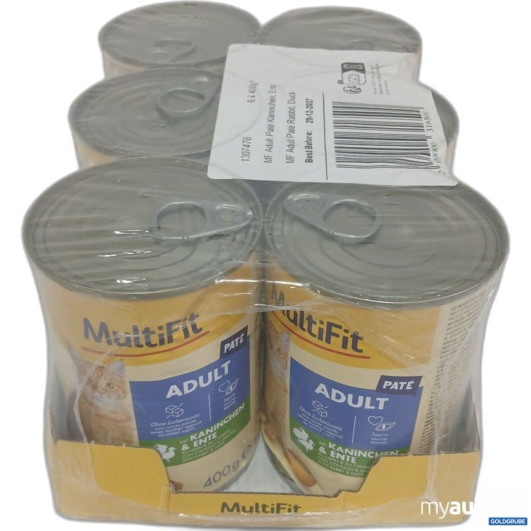 Artikel Nr. 933083 Artikel Nr. 933083: Multifit Pastete Adult Kaninchen&Ente 400g 6Stk