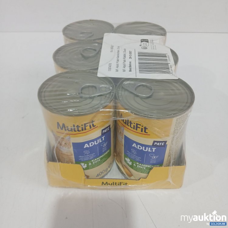 Artikel Nr. 933083 Artikel Nr. 933083: Multifit Pastete Adult Kaninchen&Ente 400g 6Stk