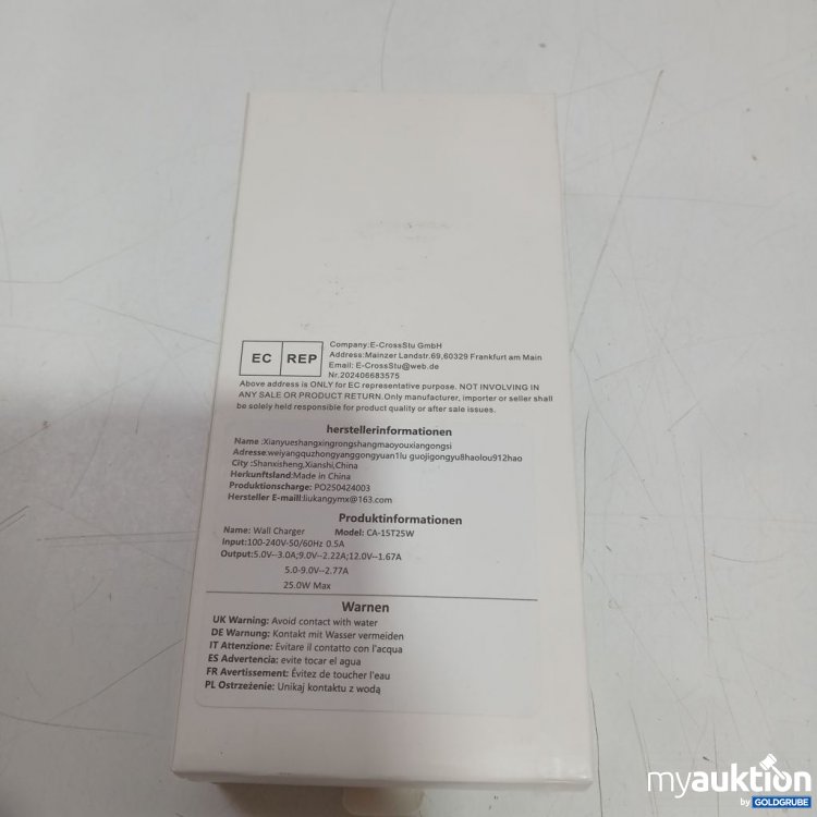 Artikel Nr. 938083 Artikel Nr. 938083: Wall Charger CA-1575W 5V 2.5A i Phone Ladekabel