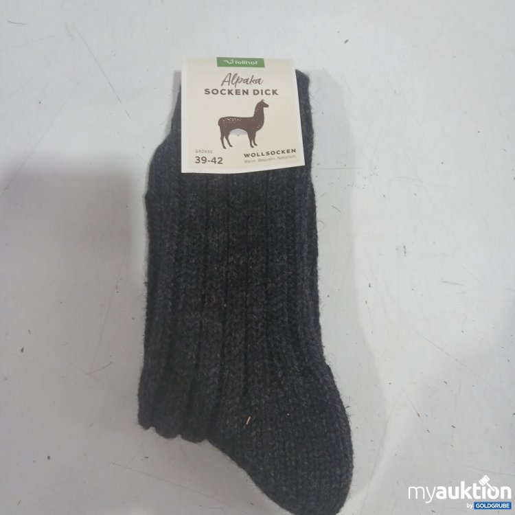 Artikel Nr. 939083: Fellhof Alpaka Socken Dick Wollsocken