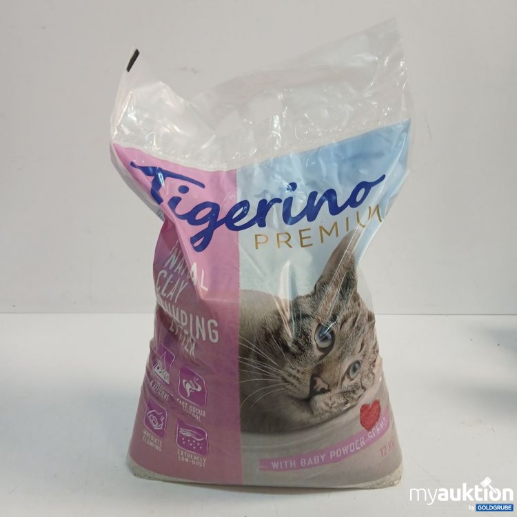 Artikel Nr. 954083 Artikel Nr. 954083: Tigerino Premium Katzenstreu mit Babypuderduft 12kg