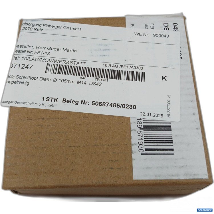 Artikel Nr. 395084: Gölz Schleiftopf Diam. 105mm  M14  DS42